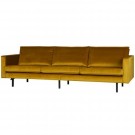 WOOOD RODEO 3 SEATER VELVET OKER thumbnail