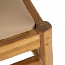 Spisestol natur-beige teak tre-skinn 54x51x70 thumbnail