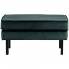 WOOOD RODEO HOCKER ON LEGS VELVET TEAL thumbnail