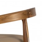 Spisestol natur-beige teak tre-skinn 54x51x70 thumbnail