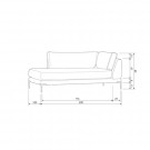 Vtwonen COUPLE LOUNGE ELEMENT LEFT WARM GREEN thumbnail