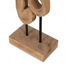 2stk, FIGURE ABSTRACTS NATURAL WAY MANGO WOOD 15 X 9 X 69 CM thumbnail