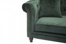 Velvet 3-seter sofa grønn thumbnail