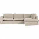 WOOOD THOMAS CORNER SOFA RIGHT WOVEN FABRIC NATUREL thumbnail