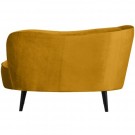 WOOOD SARA LOUNGE ARMCHAIR LEFT VELVET OCHRE thumbnail