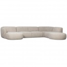 WOOOD POLLY SOFA U-SHAPE RIGHT SAND thumbnail