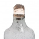 Dekorativ flaske i blått glass 16x16x44 thumbnail