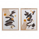 2stk, Abstrakt, håndmalt lerret 60x80 thumbnail