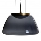 Taklampe svart-gull metall 40x40x25 thumbnail