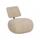 ARMCHAIR BEIGE FABRIC ROOM 67 X 73 X 67 CM thumbnail