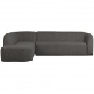 WOOOD SLOPING CORNER SOFA LEFT GREY/BLACK MELANGE thumbnail