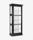 CLASSIC cabinet/vitrineskap enkel sort. thumbnail