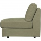 Vtwonen FAMILY 1-SEAT ELEMENT ROUND CORNER LEFT WOVEN FABRIC GREEN thumbnail