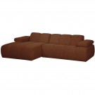 WOOOD MOJO CHAISE LONGUE LEFT BOUCLÉ RUST BROWN MELANG thumbnail