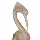 FIGURE HERON WOOD-NATURAL FIBER 20 X 10 X 62 CM thumbnail