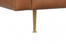 COUCH LEATHER STEEL 211X82X61 CAPITONE thumbnail