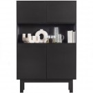 WOOOD Finca buffet / bar cabinet pine deep black [fsc] thumbnail
