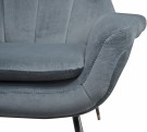 Abbey stol Slate Velvet  thumbnail