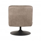 TRENDCOLLECTION ELI LOUNGE CHAIR TAUPE MICRO SUEDE thumbnail
