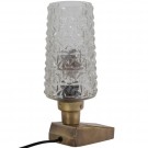 Charge bordlampe metall/glass antikk messing thumbnail