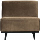 WOOOD STATEMENT 1-SEATER ELEMENT VELVET TAUPE thumbnail