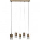Sprinkle hengelampe 5 lamper antikk messing thumbnail