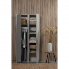 WOOOD Maevy garderobe 2 dørs furu sky grå [fsc] thumbnail