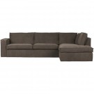 WOOOD FREDDIE CORNER SOFA RIGHT BROWN thumbnail
