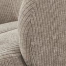 WOOOD MOJO SWIVEL ARMCHAIR WOVEN RIB FABRIC DARK SAND thumbnail