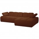 WOOOD MOJO CHAISE LONGUE RIGHT BOUCLÉ RUST BROWN MELANGE thumbnail