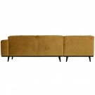 WOOOD STATEMENT CORNER SOFA LEFT VELVET HONEY YELLOW thumbnail