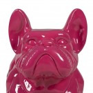 FIGURE BULL DOG FUCHSIA RESIN 88 X 38 X 63 CM thumbnail