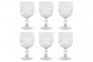  6 GLASS 9X9X16,5 380ML GRATED TRANSPARENT thumbnail