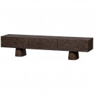 WOOOD CRUMBLE CARVED TV UNIT MANGO WOOD WALNUT thumbnail