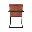 MILO DINING CHAIR RUST VELOUR thumbnail