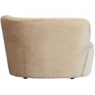 WOOOD STONE SMALL SOFA LEFT IMITATION FUR NATUREL thumbnail