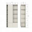 Vtwonen SETTLE DOWN STORAGE CABINET 108CM PINE DUST [fsc] thumbnail