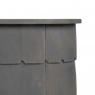 Konsoll grått tre/metall 96x46x85 thumbnail