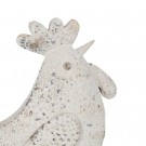 FIGURE CHICKEN WORN WHITE METAL 35,50 X 11 X 31 CM thumbnail
