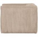 WOOD BEAN ARMCHAIR IN WIDE CORD VELVET - COLOR: TRAVERTIN thumbnail
