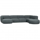 WOOOD POLLY SOFA U-SHAPE RIGHT BLUE/GREEN thumbnail