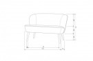 WOOOD SARA SMALL SOFA VELVET KHAKI thumbnail