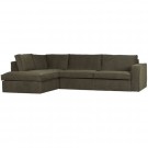 WOOOD FREDDIE CORNER SOFA LEFT WARM GREEN thumbnail