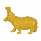 FIGURE HIPPO YELLOW RESIN 66 X 25,50 X 51 CM thumbnail