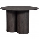 WOOOD Oona spisebord rundt med 3-bens mdf mørkebrun ø120cm thumbnail