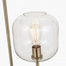 FLORENCE BLACK AND GLASS FLOOR LAMP thumbnail