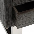 Tv-benk svart tre/stål 160x40x59cm thumbnail