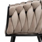 2 stoler i sett CHAIR BEIGE-BLACK FABRIC-METAL ROOM 62 X 59 X 77 CM thumbnail