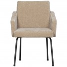 WOOOD MOUNT DINING CHAIR WITH ARMREST 3D CHENILLE SAND thumbnail