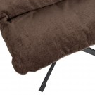 WOOOD YARO SWIVEL ARMCHAIR WITH FOOTSTOOL - ESPRESSO thumbnail